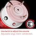 Industrial LED Rotating Warning Light, AC110V Red Strobe Light for Public Emergency Alarms, Indoor/Outdoor Safety Siren with Volume Adjustment/Plug and Buzzer