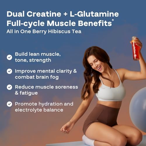 Wildtype Triple Power Build - Berry Hibiscus Tea with Dual-Format Creatine - 3