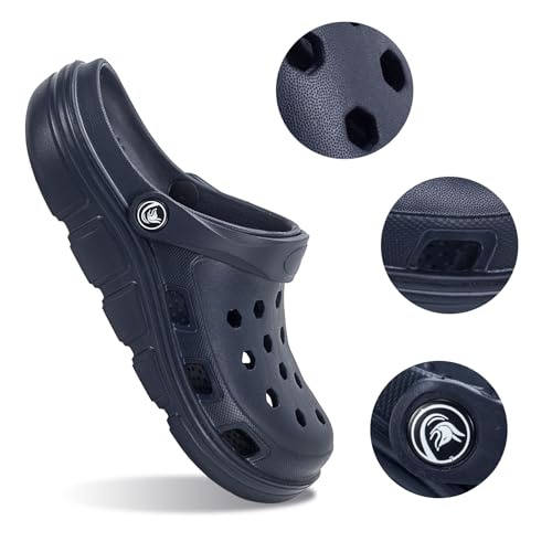 Image of PIMIO Garden Clogs for Women and Men,Slip On Work Shoes with Arch Support,Womens Mens Quick-Dry Water Shoes Casual Sandals,Comfortable Slippers