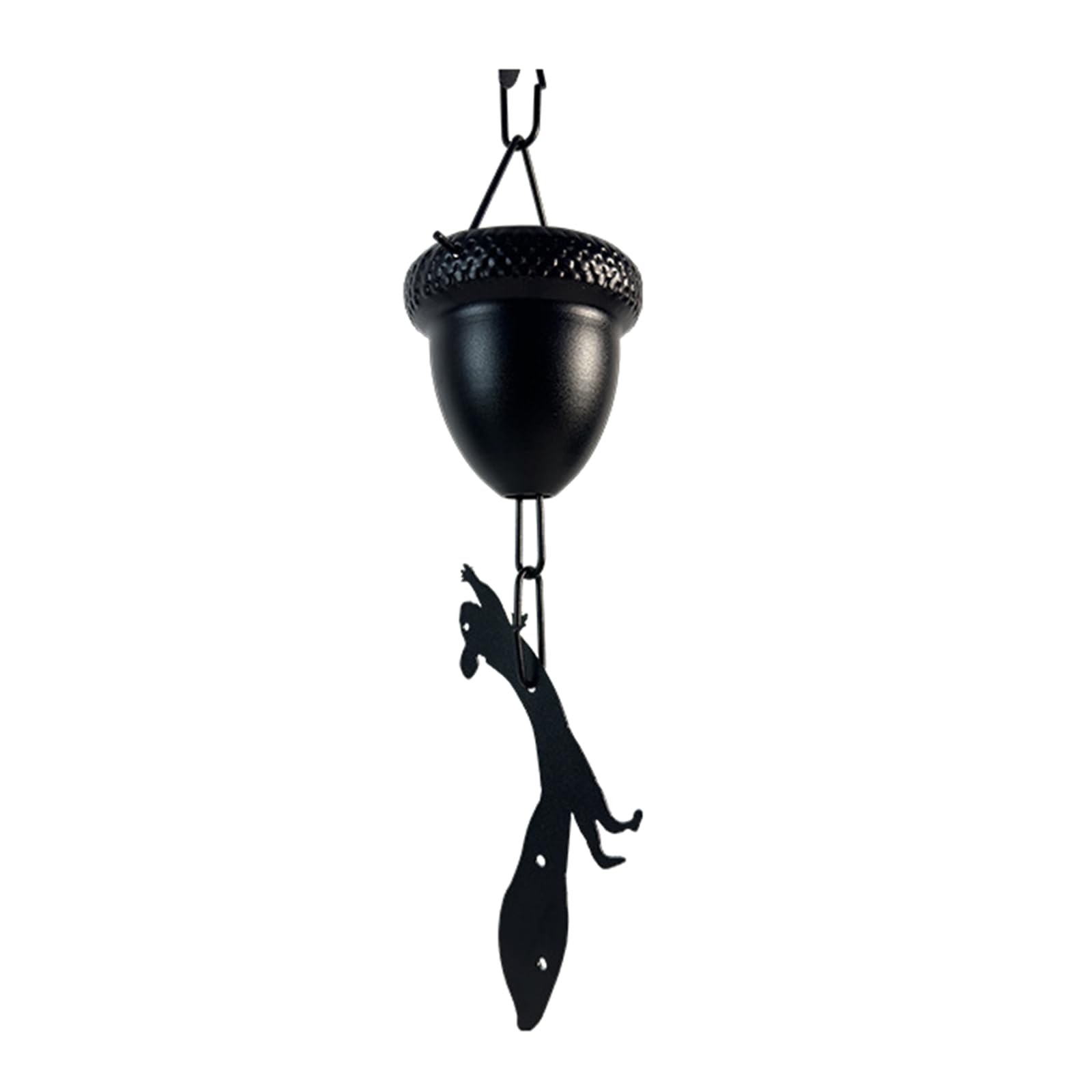 Catena antipioggia decorativa a forma di scoiattolo, funzionale, ricambio decorativo per grondaie, pluviali, decorazione da giardino, ornamenti da appendere