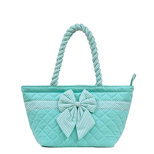 Sac à main Bow avec nœud décoratif et grande toile pastel casual