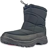 [デクト] ブーツ メンズ 防水 撥水 スノーブーツ レインブーツ 防寒 軽量 厚底 1388 (ブラック, 26.0 cm)