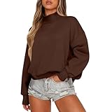 Design : pull à col roulé côtelé pour un enfilage rapide et facile, poignets avec trou pour le pouce et encolure côtelée pour ajouter de la mode.