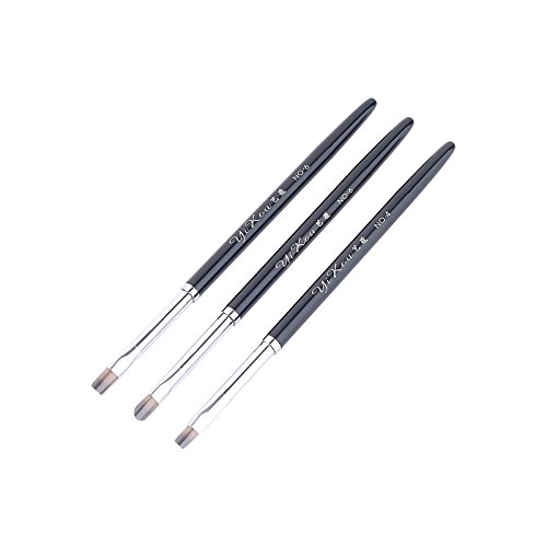 3 Pcs New Beauty Nail Art Salon Acrylic UV Gel Brush Pens Nail Polish Painting Drawing Manicure Phototherapy Pen DIY Nail Tools Kit Doubtless Bay