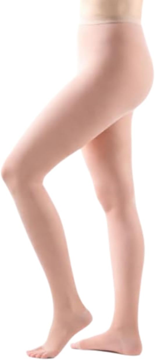 Allegro 15-20 Essential 14 Sheer Sheer Support Compression Pantyhose - Women's Compression Hose with Open Toe for Support