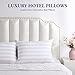 LAVANCE Pillows Queen Size Set of 2 Hotel Collection Pillows 3D Down Alternative Fiber Filling Soft Bed Pillows for Back, Stomach or Side Sleepers-1.2