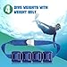 Tellegloww 4 Pcs Dive Weights Belt for Scuba Diving Coated Dive Weights Nylon Dives Belt with 1 Metal Quick Release Buckle for Free Diving Spear Fishing(2.2 lb,Blue)
