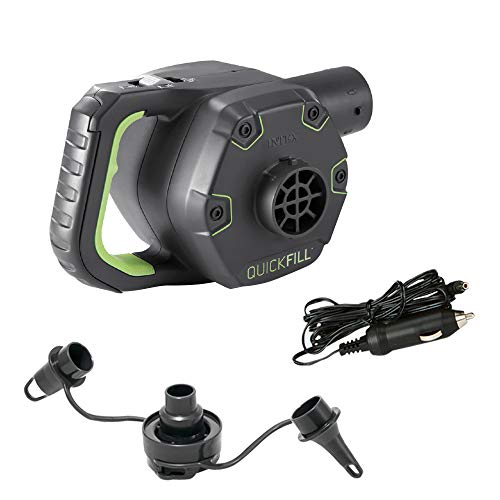 Intex 66642 - Hinchador eléctrico recargable 220-240V con adaptadores 12V, Color Verde