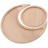 Plateau à bijoux lune – ce plateau en bois peut être associé à vos cristaux, pierres, bijoux, huiles essentielles, galets et bagues pour créer un ornement parfait. plateau décoratif soleil et lune