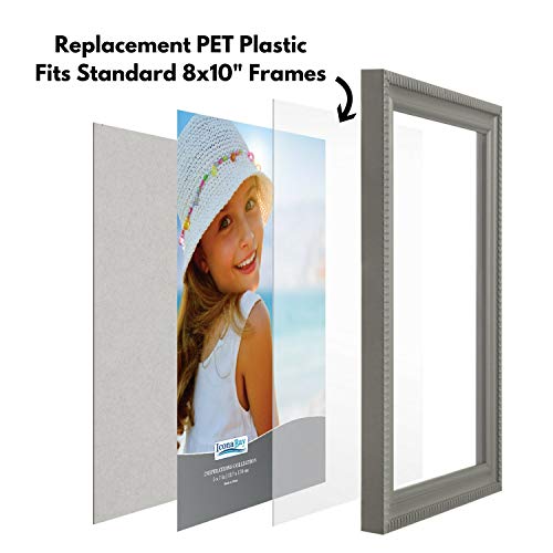 Image of Icona Bay PET Plexiglass, Thin & Flexible Plastic Sheets (8x10 x 0.03 inch, Clear, 2 Pack), Easy to Cut for DIY Art Projects, Picture Frame Replacement Glass, PET Sheeting is Pliable Unlike Acrylic