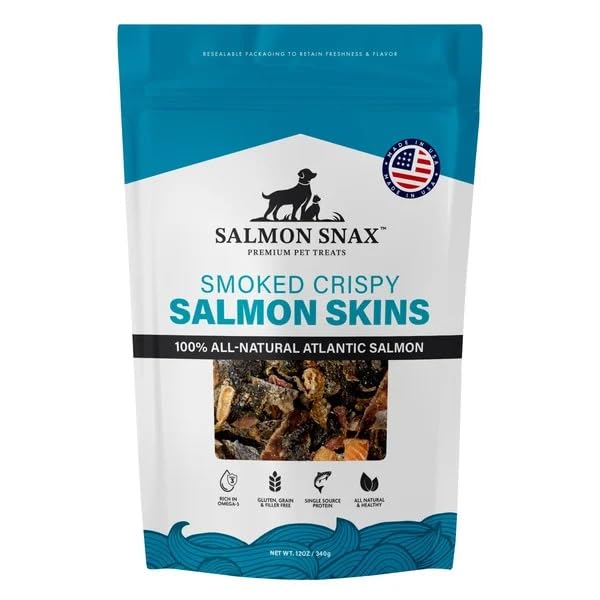 Salmon Snax Smoked Crispy Skin Treats