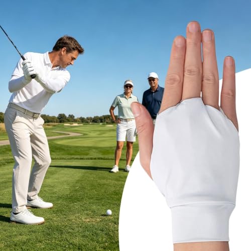 Guantes de golf cómodos con seda fría y protección solar UPF 50+ 3