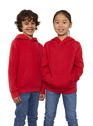 tex leaves Sudadera con Capucha para Niñ@s - Interior Afelpado (11 años, Rojo) Cover