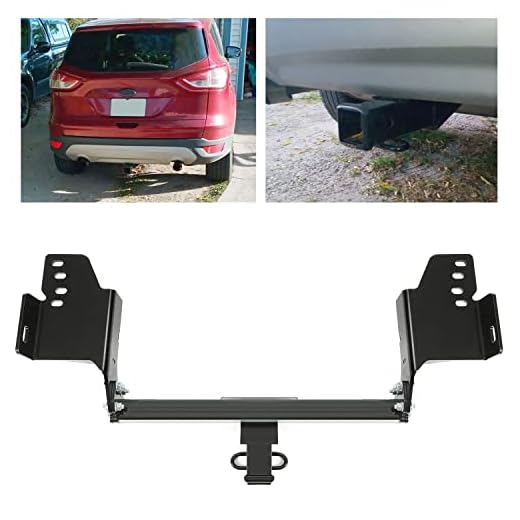 ECOTRIC Class 3 Trailer Hitch Receiver Towing 2" Compatible with 2013-2019 Ford Escape SEL SE S Titanium Models