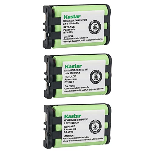 Kastar 3-Pack Battery Replacement for Uniden BBTY0545001, BT0003, BT-0003, CTX440, CTX-440, CLX465, CLX-465, CLX475-3, CLX-4753, CLX485, CLX-485, CLX502, CLX-502, Elite 8805, TCX400, TCX-400, TCX440