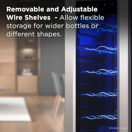 Image of TCL 12-Bottle Wine Cooler Mini Fridge with Glass Doors