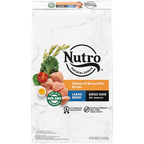 NUTRO Natural Choice Large Breed Adult Dry Dog Food, Chicken & Brown Rice Recipe Dog Kibble, 22 lb. Bag