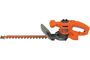 Black and Decker Corded Electric Hedge Trimmer with Dual-Action Blade