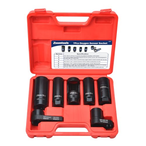 Zoomtools clés à douille pour sonde lambda, 22mm 27mm 29mm, Entraînement 1/2'' 3/8''