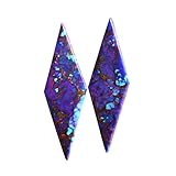 Ravishing Impressions Violetter Kupfer-Türkis-Cabochon für Schmuckherstellung, Größe 42 x 13 x 2 mm, Edelsteinlieferanten, April-Geburtsstein, Schmuck, Edelstein, Violett, Kupfer, Türkis