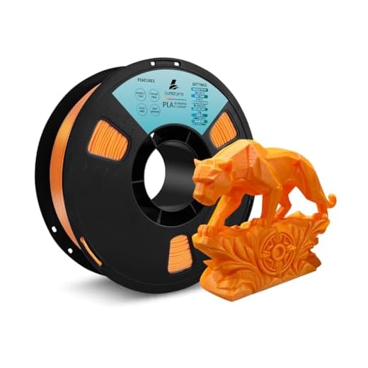 Lumizone PLA Filament 1.75mm Orange 3D Printer Filament Dimensional Accuracy +/- 0.02mm, 1KG Spool(2.2lbs) Printing Filament Fit with Most FDM 3D Printers (Orange)