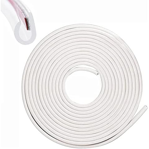 Car edge Protector Strip 5M car edge trim rubber seal protector U-shaped car protection door edge protector, Fit for SUV Sedan MPV and Most Models (white) Cover