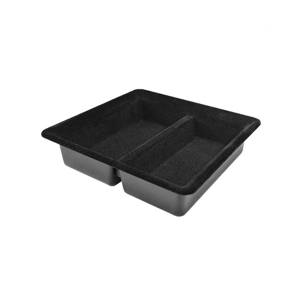 MBWSZDJQFG Central Control Trim For Tesla For Model For 3 For Y 2021-2023 Center Console Armrest Storage Box Central Flocking Organizer Tray Car Accessories(Flocking front)