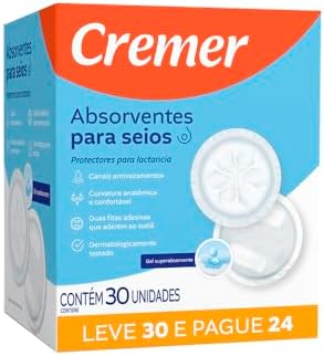 Absorvente Cremer 30Un. Seios