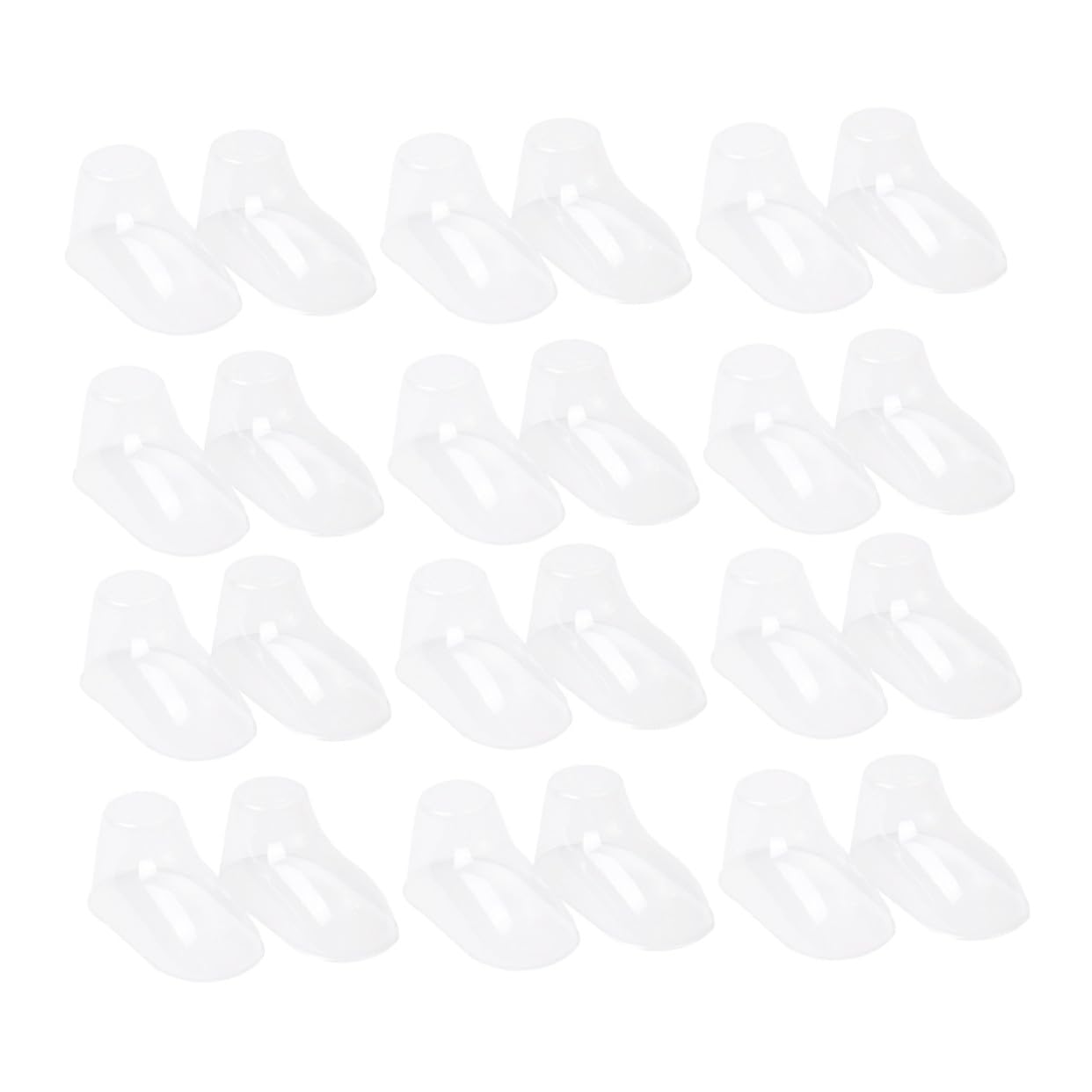 Beavorty Présentoirs à Chaussures pour Bébés 50 Pièces en PVC Robuste et Non Déformable, Supports Transparents pour Chaussettes et Chaussures Bébé, pour Rangement Familial