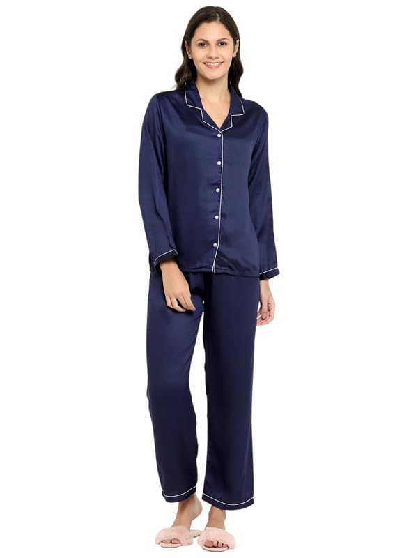 Modal Satin Ultra Soft Night Suit for Women |Night Suite | Pyjama-picture-12