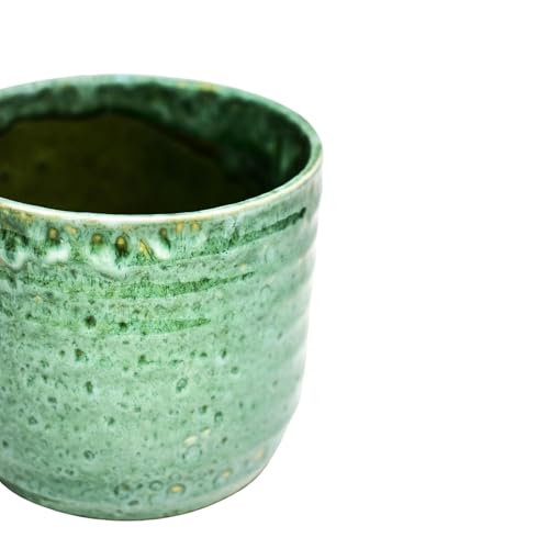 Ivyline Textured Glaze Plant Pot 18cm Dia, Emerald, 20 x 20 cm - Image 3