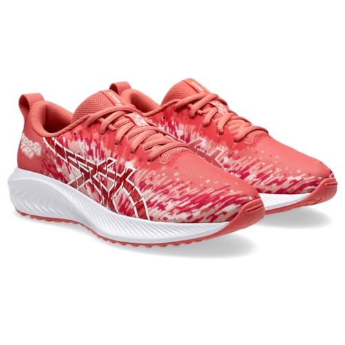 Asics Kid's Gel-Noosa TRI 16 Grade School Running Shoe, 3.5, Dark Pink Clay/White