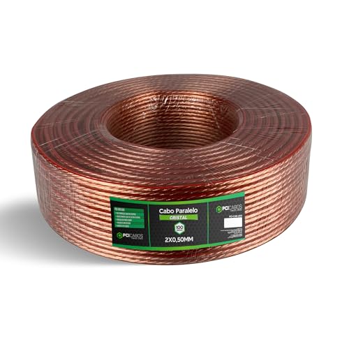 100m Cabo 2x1,50mm Fio Paralelo Para Caixa De Som Áudio Pci Cabos