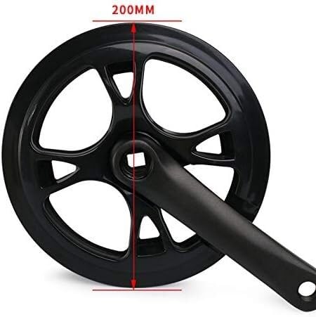 guarnitura bici, pedivella, guarnitura guarnitura bicicletta singola velocità 48T set guarnitura bicicletta elettrica pieghevole lega di alluminio 152mm copertura in plastica galvanica parte bici 01