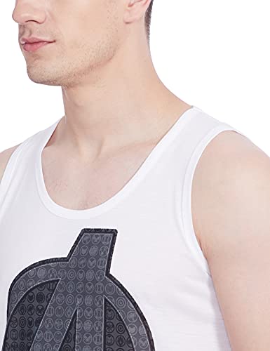 Image of Inkast Marvel Avengers Printed Men's Vest - White