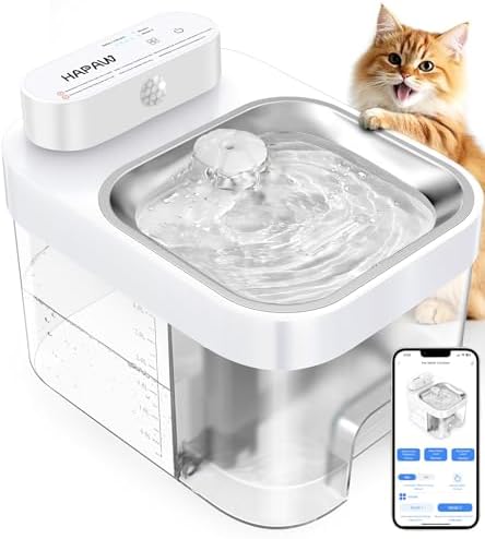 Cat Water Fountain, App Monitoring Separated Clean & Waste Water ...