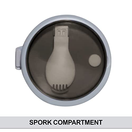 Stm Seal Tight Overnight Oats Container W/Lid | Clean White 21 Ounces | Leak & Spill Proof Oatmeal Container Food Storage, Meal Prep, Airtight Dishwasher Safe Bpa Free #TOP4