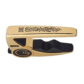 G7th Performance 3 Art - Capodastre pour Guitare acoustique et électrique - Plaque d'or 18kt celtique 63g/2,2oz. Low… – Image 2