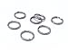 Honbay 200pcs 12mm Nickel Plated Metal Split Rings Crystal Curtain Connect Rings, Key Rings, Earring Necklace Jewelry Making Accessories