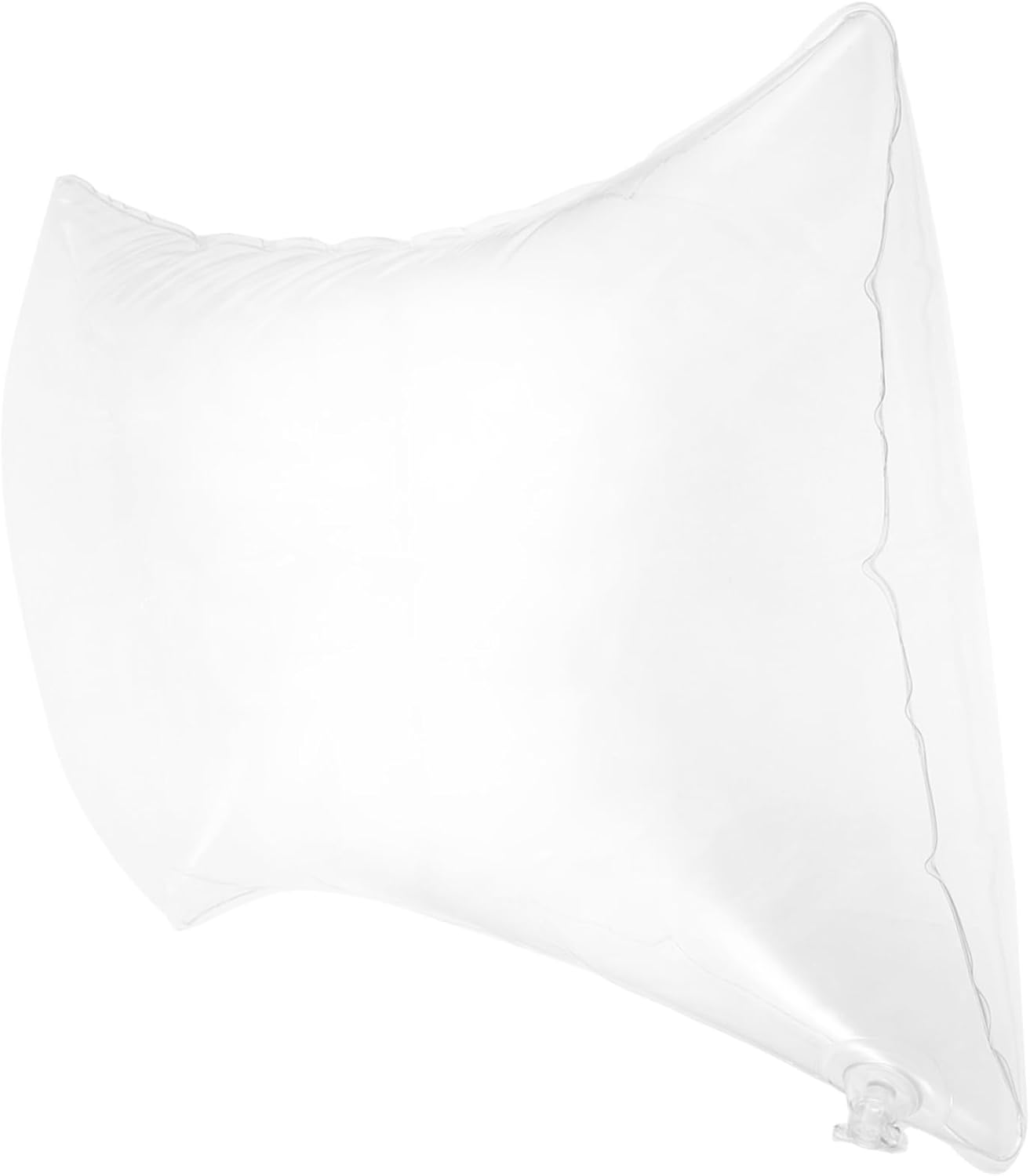 VICASKY Inflatable Camping Pillow Clear Transparent PVC Cushion Portable Foldable Travel Sleeping Relaxation Support for Outdoor Car Office Use