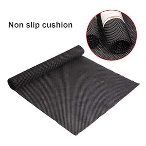 prom-note Antislipmat, antislip, 50 x 150 cm, auto, kofferbakmat, antislipmat, schuifladen, antislip, onderlaag, op maat te snijden, doe-het-zelf, voor etensapparaten, mat, kofferbak, zwart