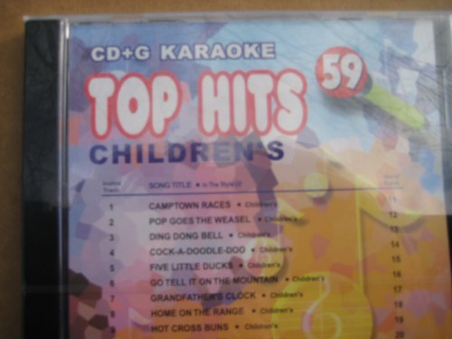 U-BEST Top Hits #59 CHILDREN'S Karaoke CDG W/GUIDE VOCALS Multiplex 10x10 Kid's