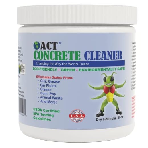ACT Concrete Cleaner 8oz Eco Friendly Covers 50sqft.