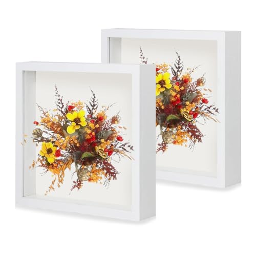 3D Bilderrahmen 20x20x3cm Zum Befüllen - Shadow Box Für Erinnerungen & Deko