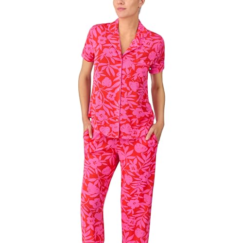 Image of kate spade new york Short Sleeve Cropped Pant PJ Set
