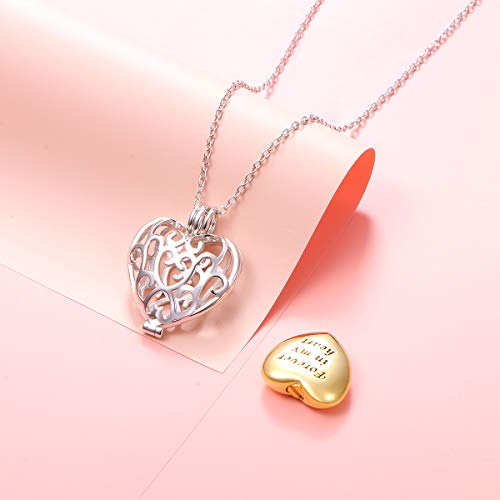 Miniatura 3 de Collar Conmemorativo De Urna De Cremación De Plata De Ley S925 Con Urna Hueca Para Cenizas