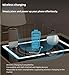 Smart Nightstand Set of 2 with Password Lock, Smart Wireless Charging Bedside Table, Modern Floating Nightstand with Storage Drawers for Bedroom Living Room ( Color : Khaki , Size : 19.7x15.7x19.7in )