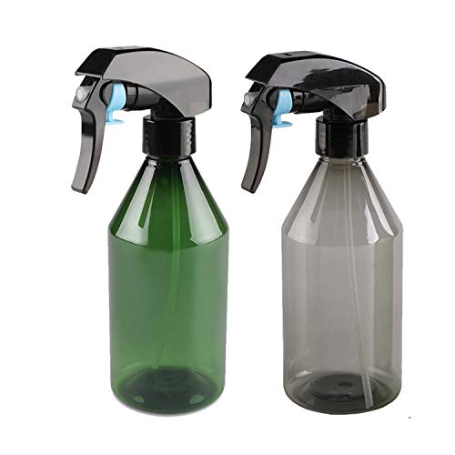 Refillable Sprayer Bottles Containers with Labels, 10 Oz Plastic Empty Squirt Bottle for Cleaning, Plants and hair