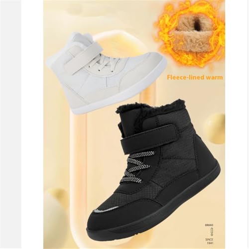 Barefoot Shoes For Children Winter Waterproof,Kids Winter Barefoot Shoes,Boys/Girls Warm Anti-Slip Minimalist High Top Snow Boots4