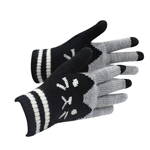 Rarityus Women Men Winter Touch Screen Gloves Warm Knit Texting Mittens For Smartphone #TOP4